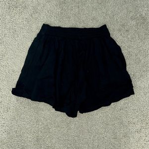 Flowy Black Shorts